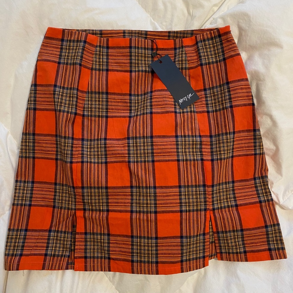 plaid nasty gal skirt